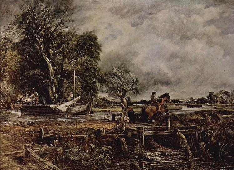 John Constable John Constable R.A., The Leaping Horse oil painting picture